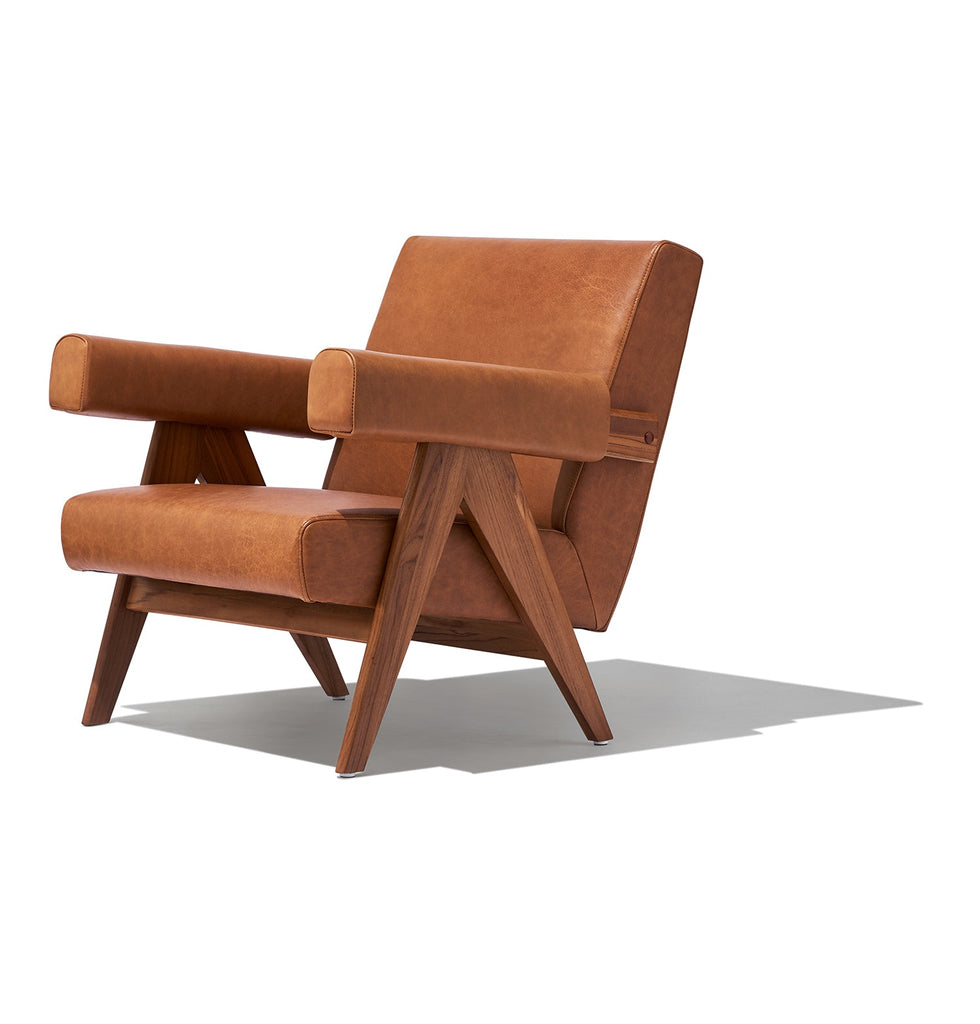 Caramel best sale lounge chair